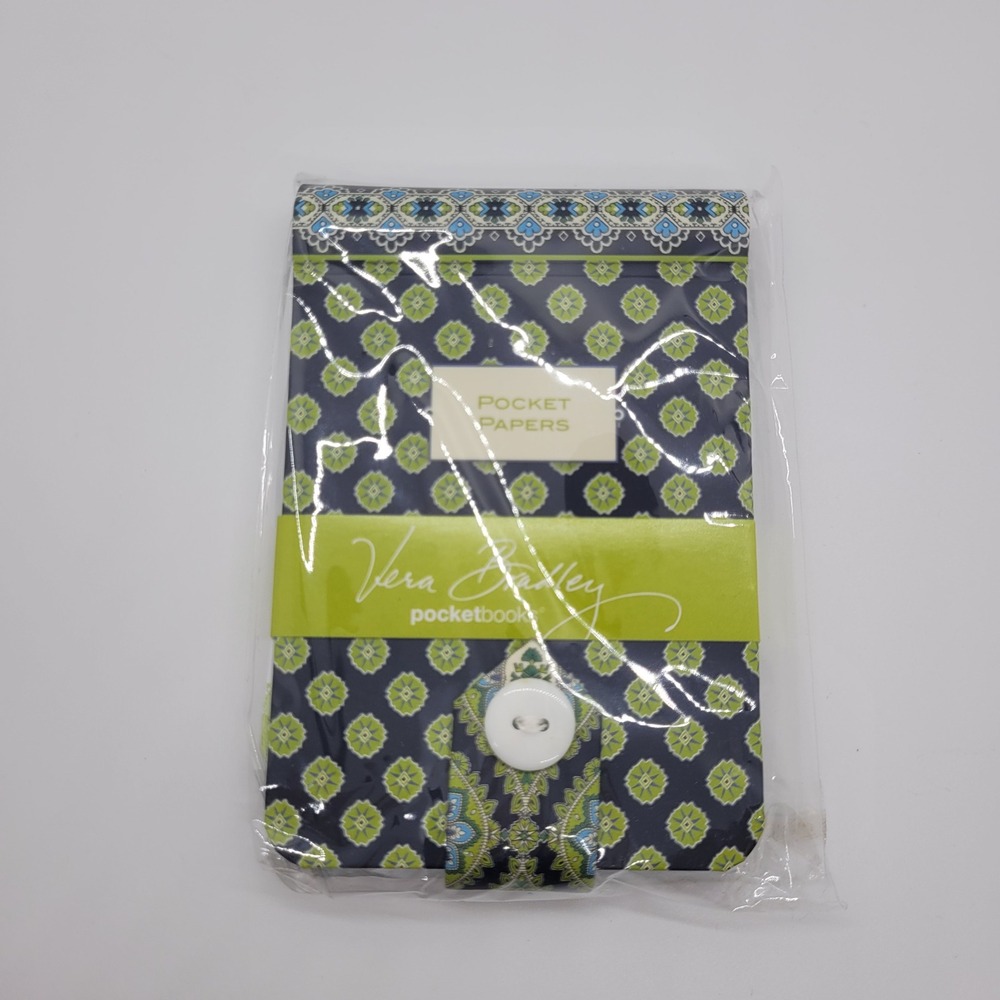 Vera Bradley Pocket Papers Mediterranean Blue Floral Notepad